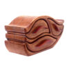 Wavy Keepsake Box – Teak Wood Jewelry & Memory Holder (10" x 5" x 4")