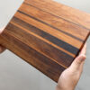 Graduating Mango & Beechwood Edge Grain Cutting Board - 12" x 9"