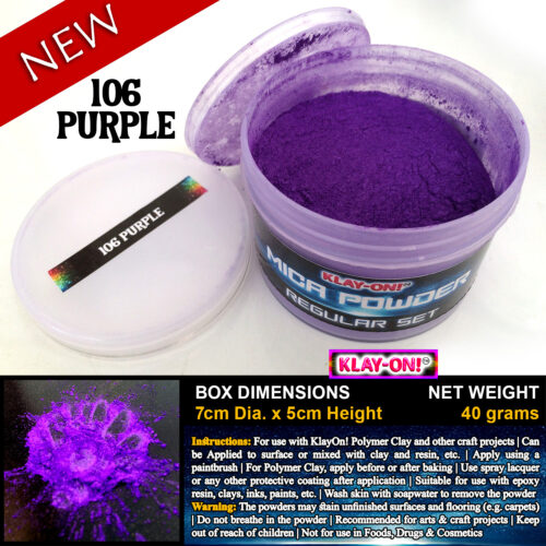 106 Purple (ii) Mica Powder Regular Set Single Color - 40g / 250g