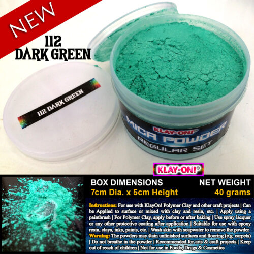 112 Dark Green (ii) Mica Powder Regular Set Single Color - 40g / 250g