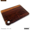 Rosewood Palette Edge Grain Cutting Board - 15" x 10"
