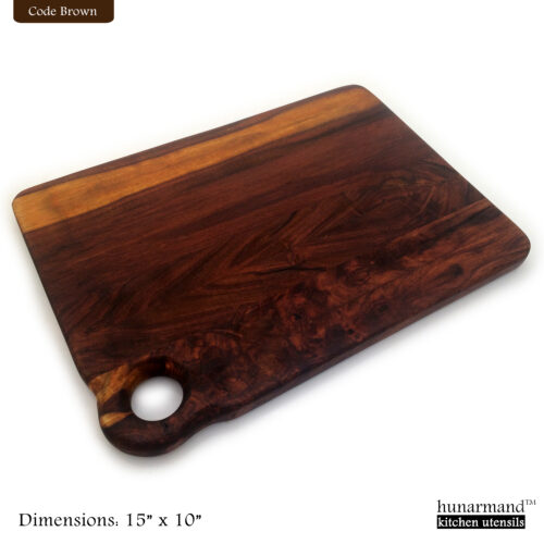 Rosewood Palette Edge Grain Cutting Board - 15" x 10"