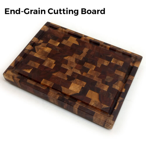 Rosewood End Grain Cutting Board - 13" x 9.5" x 1.4"