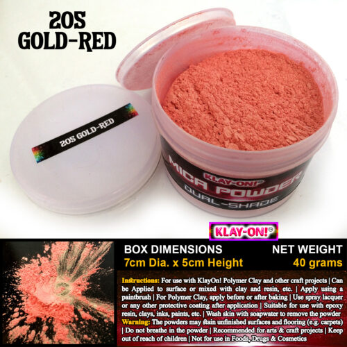 205 Gold-Red (ii) Mica Powder Dual Shade Single Color - 40g / 250g