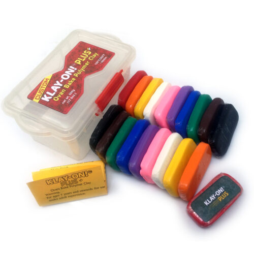 3 Klay On Plus Polymer Clay Oven Bake Economy Pack - 500g