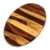 Rosewood Oval 12" x 8" Edge Grain Cutting Board