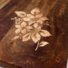 Mango Floral Inlay Edge Grain Cutting Board 15" x 9.5"
