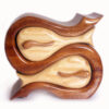 Style Jewelry & Keepsake Box - Mahogany 6" x 6" x 4"