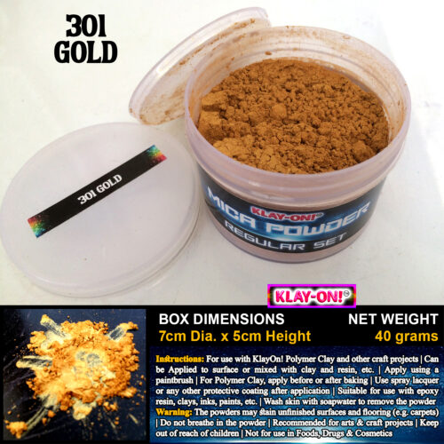 301 Gold (ii) Mica Powder Regular Set Single Color - 40g / 250g