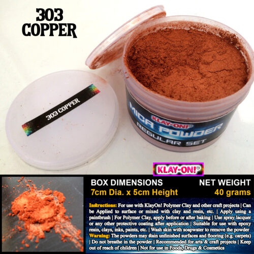 303 Copper (ii) Mica Powder Regular Set Single Color - 40g / 250g