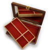 Roses Jewelry Box - Walnut Wood 9" x 5" x 3"