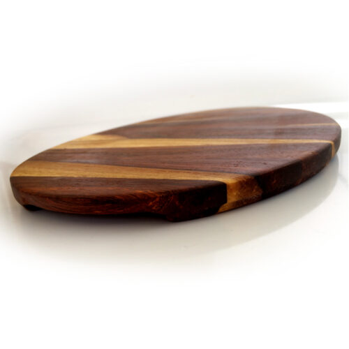 Rosewood Oval 12" x 8" Edge Grain Cutting Board