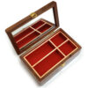 Roses Jewelry Box - Walnut Wood 9" x 5" x 3"