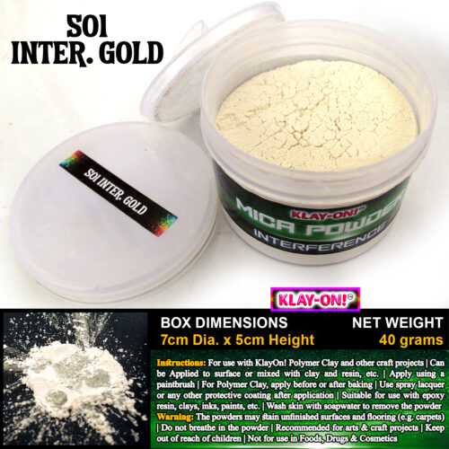501 Inter Gold (ii) Mica Powder Interference Single Color - 40g / 250g