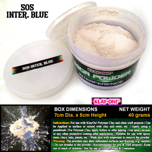505 Inter Blue (ii) Mica Powder Interference Single Color - 40g / 250g