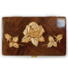 Roses Jewelry Box - Walnut Wood 9" x 5" x 3"