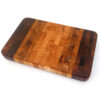 Mango, Mulberry, Oak Butcher Block End Grain Cutting Board - 14" x 9" x 1.3"