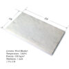 Ceramic Wool Insulation Blanket - 2ft Wide. Add Qty for each ft.