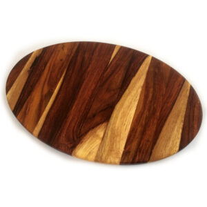 Rosewood Oval 12" x 8" Edge Grain Cutting Board