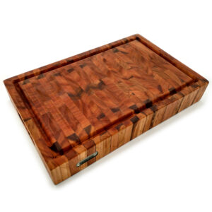 Acacia Butcher Block End Grain Cutting Board - 17" x 11" x 2.5"