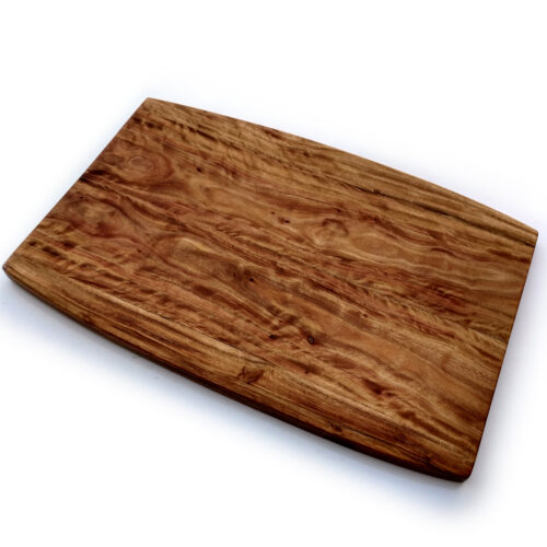 A53_01 Acacia Parabola Face Grain Cutting Board - 17" x 11"
