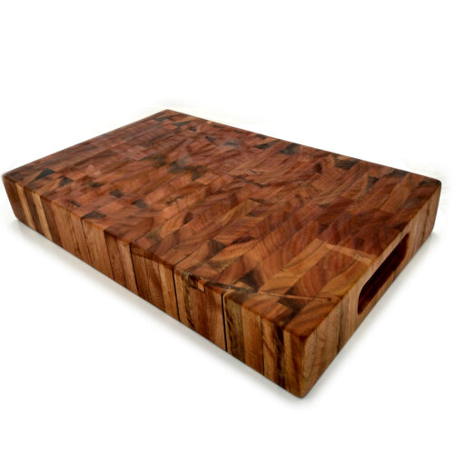 Acacia Large B Acacia Butcher Block End Grain Cutting Board - 17" x 11" x 2.5"