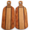 Kettlebell Edge Grain Cutting Board - 20" x 9" Neem, Walnut & Oak