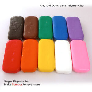 Klay On Plus Polymer Clay Oven Bake Single Color Bar - 25g