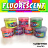 7 Shades Fluorescent Pigment Powder for Resin, Clay and other Art & Craft