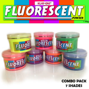 7 Shades Fluorescent Pigment Powder for Resin, Clay and other Art & Craft