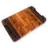 Mango, Mulberry, Oak Butcher Block End Grain Cutting Board - 14" x 9" x 1.3"