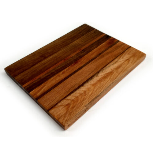 Graduating Mango & Beechwood Edge Grain Cutting Board - 12" x 9"
