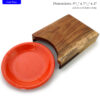 The Quick Cutting Board with Plate - Wooden 9.5" x 7.25" x 2" Face Grain