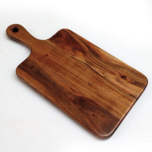 B35a Acacia Oar Face Grain Cutting Board - 16" x 8"