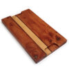 Neem Edge Grain Cutting Board with Oak & Walnut Accent - 17" x 11" x 1.25"