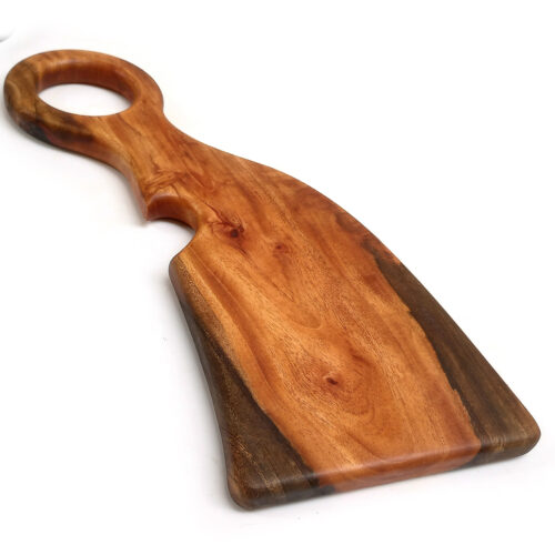 B42 e Rosewood & Neem Couples Face Grain Cutting Board with Stand - 18" x 12"