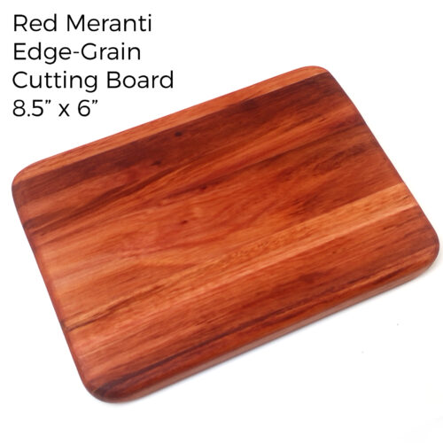 B82 Red Meranti Mini Edge Grain Cutting Board - 8.5" x 6"