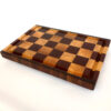 Oak & Mahogany End Grain Cutting Board - 14.5" x 9.5" x 1" Chess Style with Walnut Accent