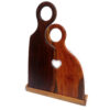 Rosewood & Neem Couples Face Grain Cutting Board with Stand - 18" x 12"