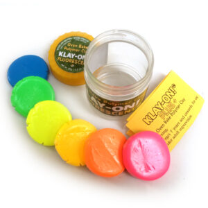 Klay On Plus Fluorescent Polymer Clay Oven Bake 6 Colors - 90g