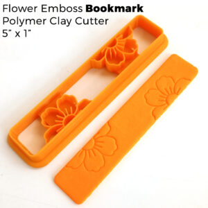 Flower Emboss Bookmark Clay Cutter - Polymer Clay Cutter