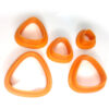 Rounded Triangle Clay Cutters - 5 Pieces Set Polymer Clay Cutter