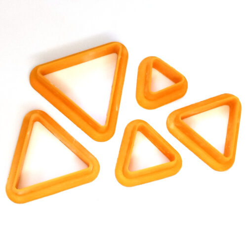 Graduated Triangle 5 Pcs Set (4) Graduated Triangle Clay Cutters - 5 Pieces Set Polymer Clay Cutter