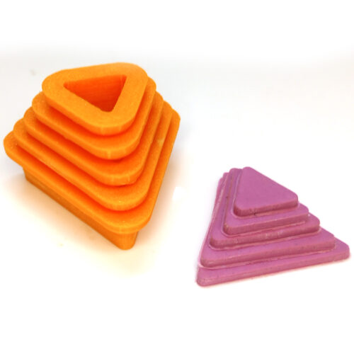 Graduated Triangle 5 Pcs Set (6) Graduated Triangle Clay Cutters - 5 Pieces Set Polymer Clay Cutter