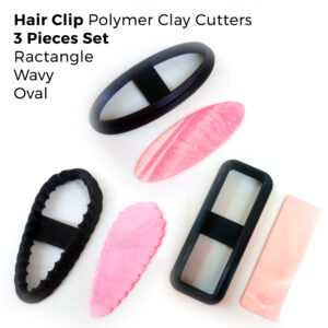 Hair Clip Clay Cutters Set of 3- Polymer Clay Cutter