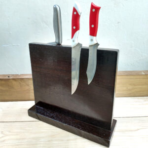 Magnetic Wooden Knife Block Double Sided 12" x 12" - Wenge