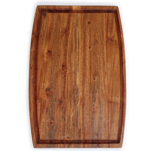 b48 a Acacia Parabola Face Grain Cutting Board - 17" x 11"