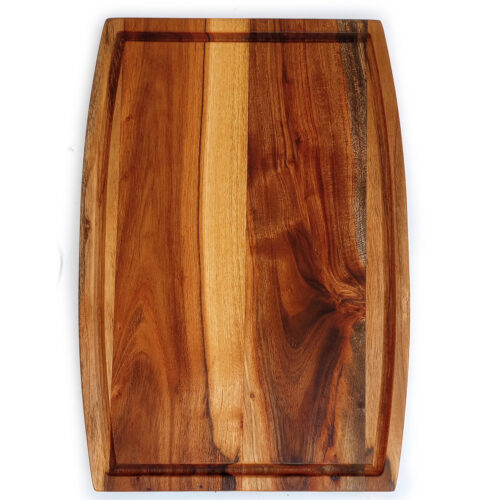 b49 a Acacia Parabola Face Grain Cutting Board - 17" x 11"