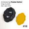 Embossing Frame Cutters Vol. 1 - 6 pieces set Polymer Clay Cutters