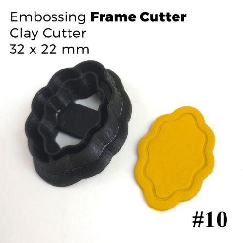 Embossing Frame Cutters Vol. 1 - 6 pieces set Polymer Clay Cutters